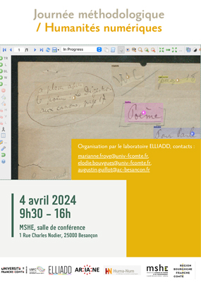 journee methodologique humanites numeriques a