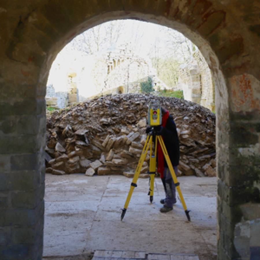 Relevé du bâti de l’église de Sézéria 
